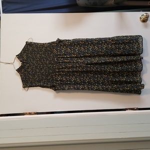 High neck breezy floral dress